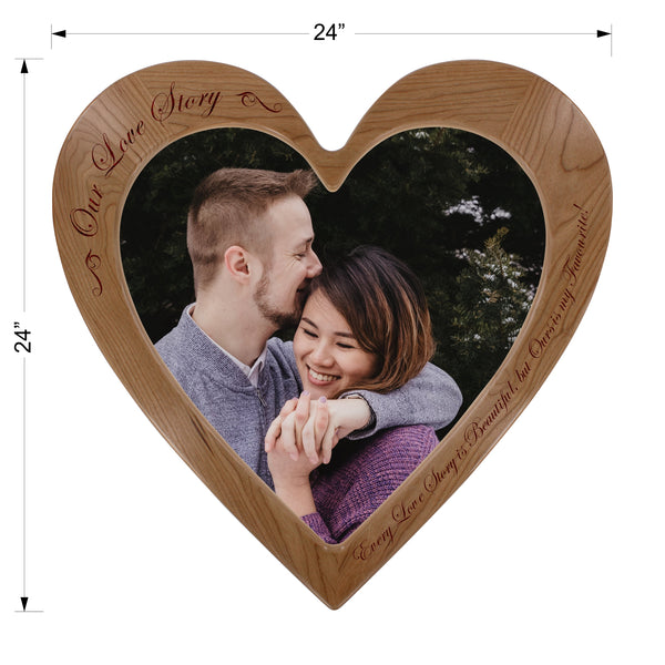"Our Love Story" - Engraved Photo Frame